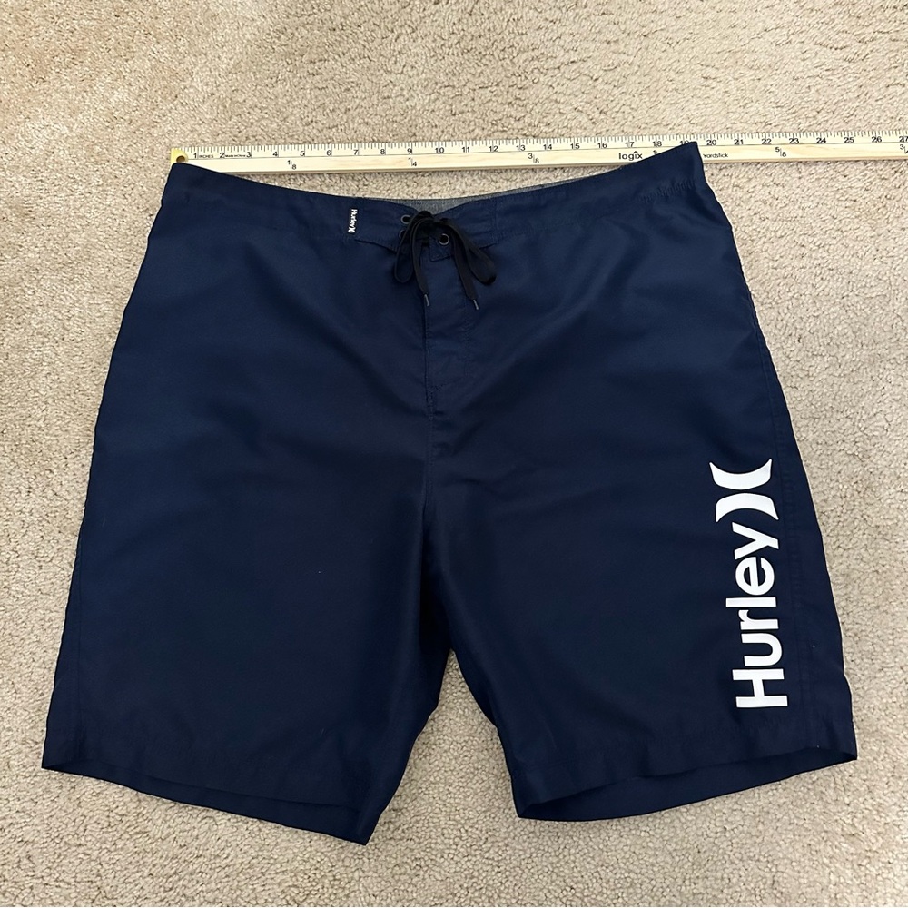 Hurley Men’s Board‎ shorts Swim Trunks Size 38 in Navy EUC - Picture 6 of 8